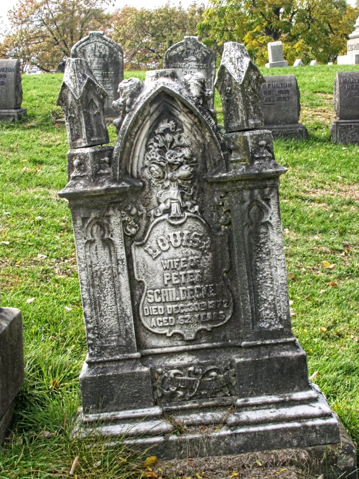 Schildecker (Louisa), Allegheny Cemetery, 2015-10-27, 01