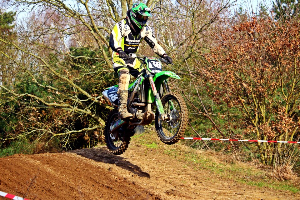 Motorcycle race sand
