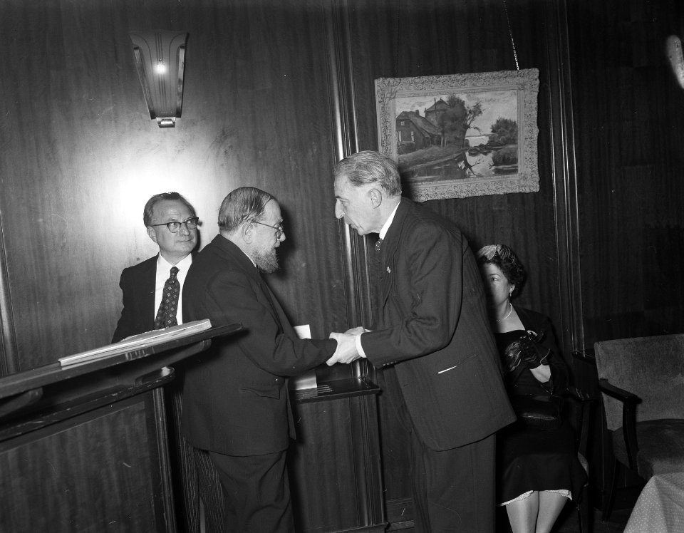 Schilder Gerard van Vliet 75 jaar receptie in Internationaal Cultureel Centrum t, Bestanddeelnr 907-4963