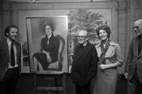 Schilderij van Ellen Vogel door Swagenmakers in Stadsschouwburg, Amsterdam actr, Bestanddeelnr 928-4237