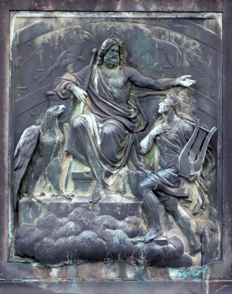 Schiller by Ernst Friedrich August Rietschel, relief - Semperoper, Dresden - DSC07849