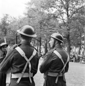 Schildwachten bij Paleis Lange Voorhout, Bestanddeelnr 900-8913