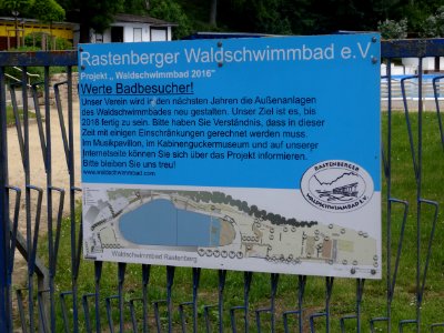 Schild Rastenberger Schwimmbad
