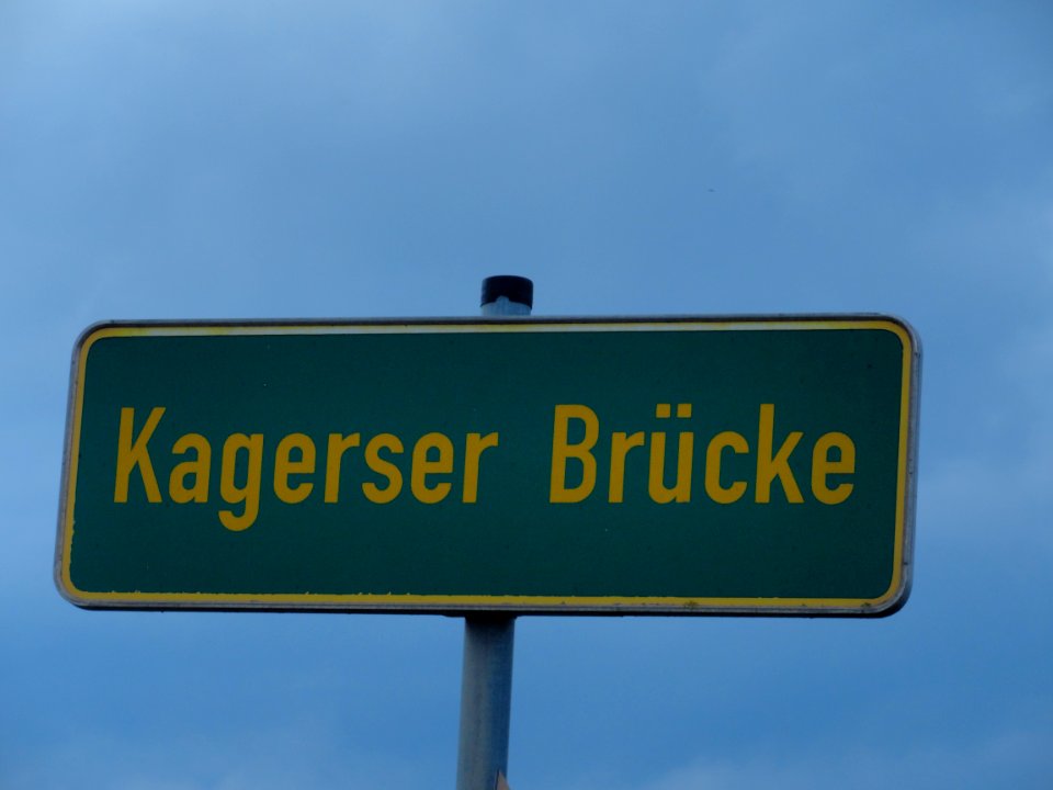Schild Kagerser Brücke