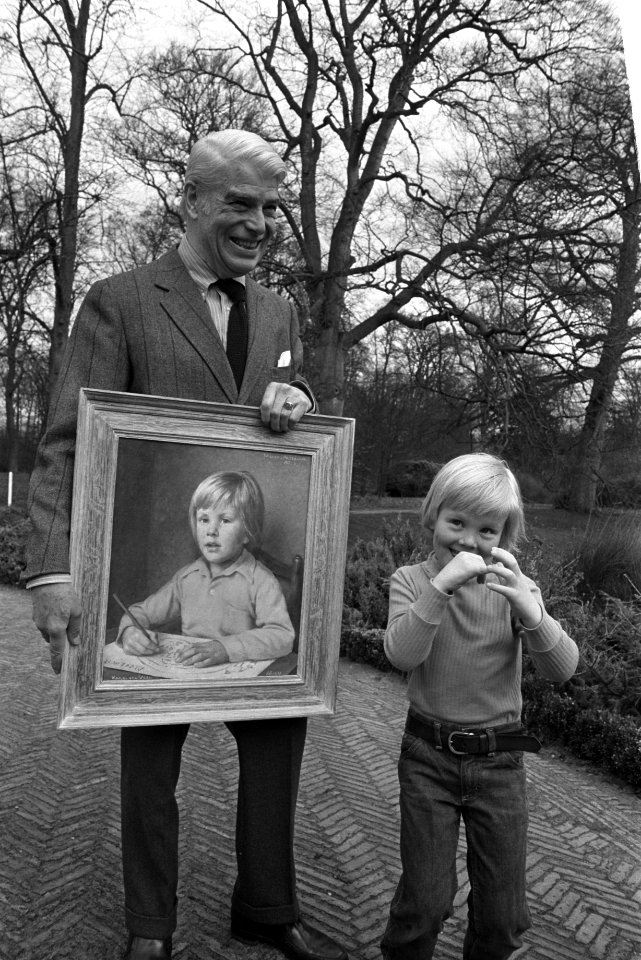 Schilderij van prins Willem Alexander tgv zesde verjaardag, Willem-Alexander , Bestanddeelnr 926-3496