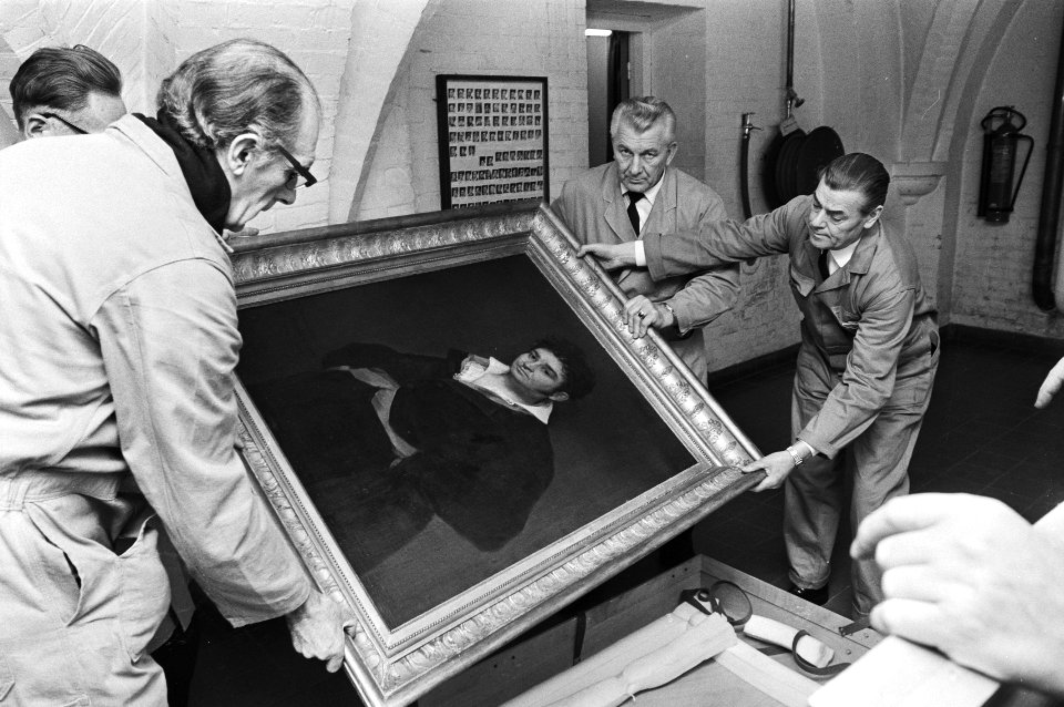 Schilderij van Goya Portret Don Ramon Satue , rechter in Madrid , weer terug i, Bestanddeelnr 924-0832