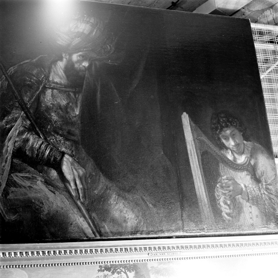 Schilderij Saul en David van Rembrandt (collectie Mauritshuis) , Bestanddeelnr 900-2449