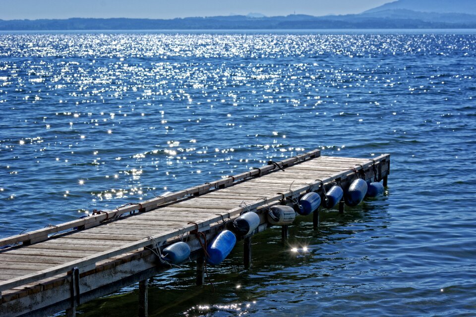 Lake boardwalk pier
