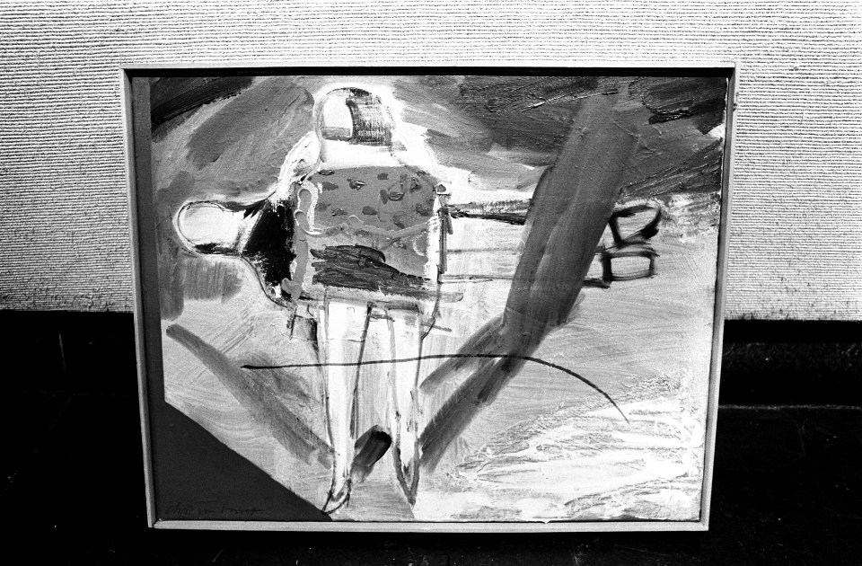 Schilderijen van Chris Voorts beklad in museum Fodor te Amsterdam, Bestanddeelnr 927-6543