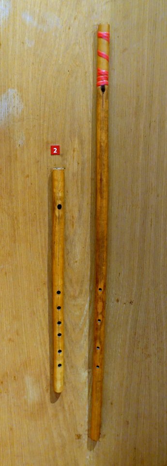Sao (flutes), Muong - Vietnam Museum of Ethnology - Hanoi, Vietnam - DSC02689