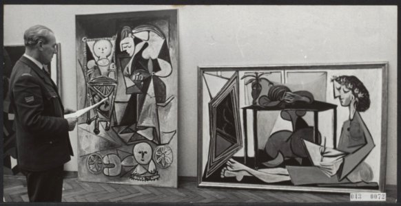 Schilderijen, tentoonstellingen, Stedelijke Museum, Bestanddeelnr 043-0072