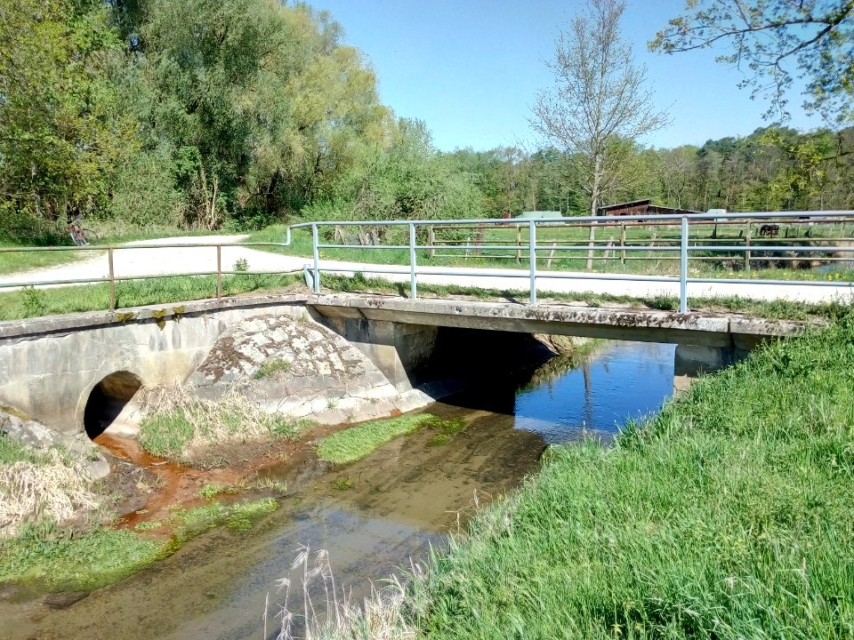 Schinlingraben, Brücke Mündung Bruchgraben, Hügelsheim (2)