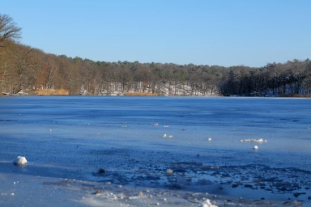 Schlachtensee with ice 2021-01-31 02