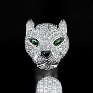 Panther head diamond bracelet