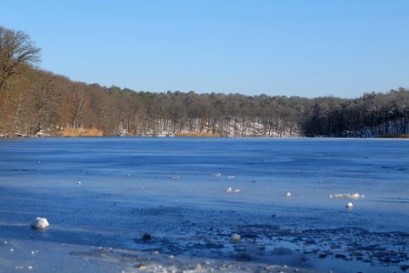 Schlachtensee with ice 2021-01-31 03