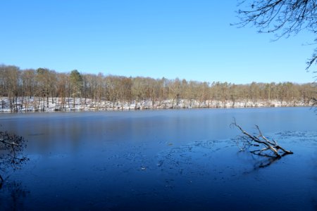 Schlachtensee with ice 2021-01-31 20