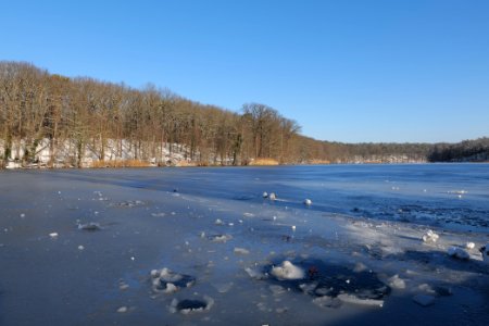 Schlachtensee with ice 2021-01-31 05