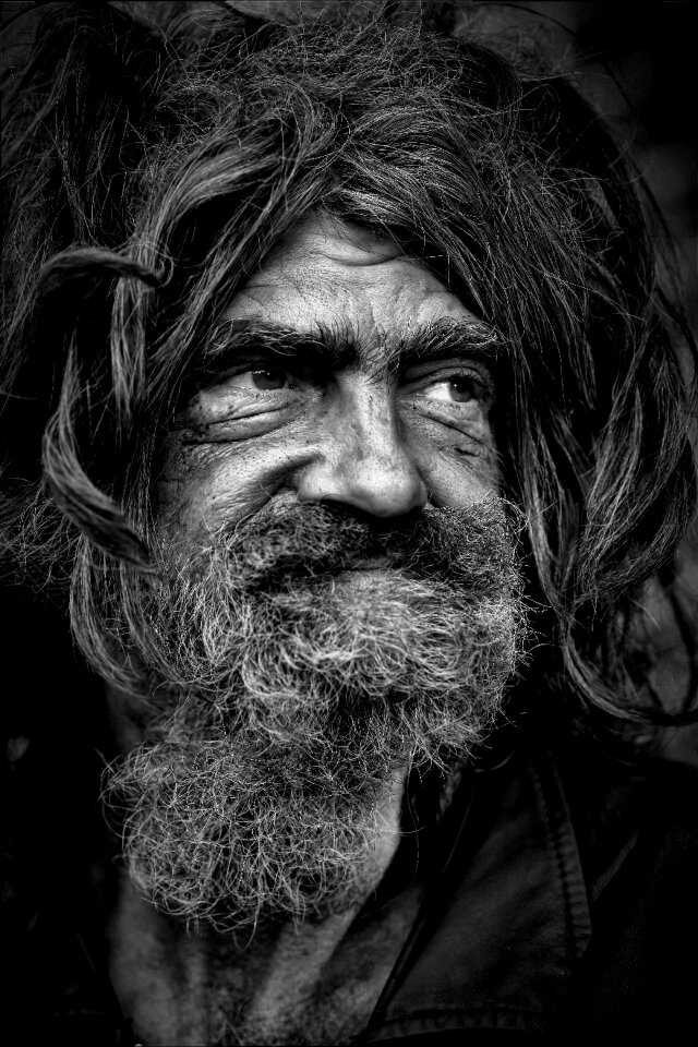 Poverty homelessness male photo