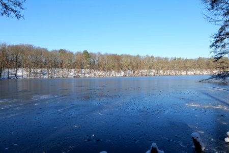 Schlachtensee with ice 2021-01-31 23