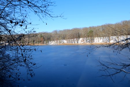 Schlachtensee with ice 2021-01-31 10