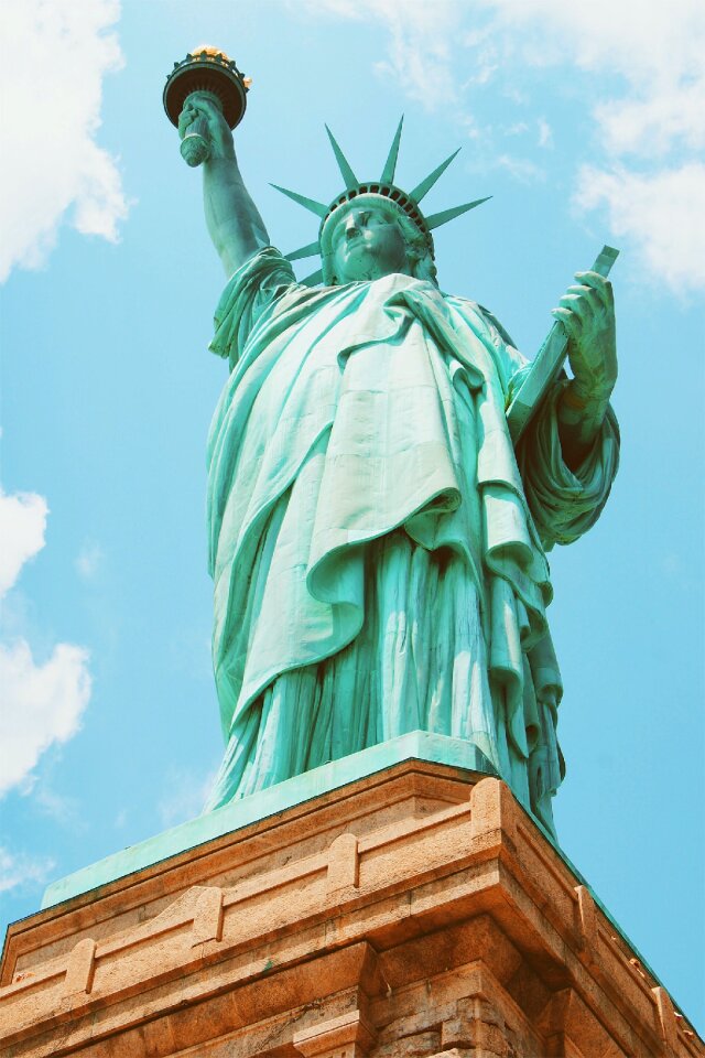 Low angle shot nyc perspective