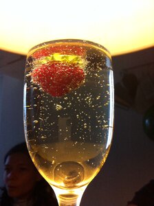 Breakfast fruit mineral water