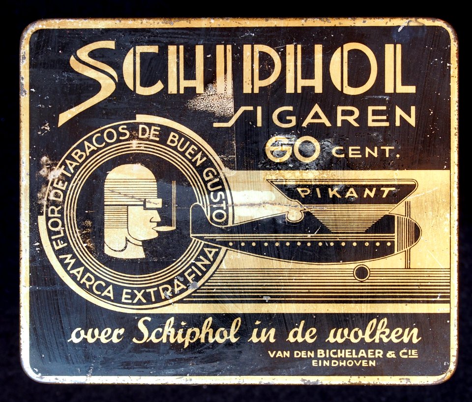 Schiphol Sigaren blikje