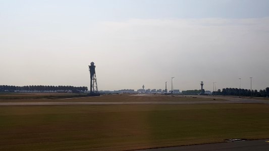 Schiphol seen from Polderbaan