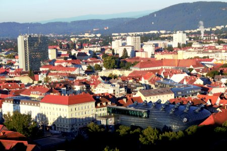 Schloßberg blick Kunsthaus