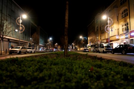 Schloßstraße Berlin-Steglitz at night 2021-01-08 01