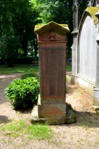 Schloss Eisenbach, Friedhof, Grabstein Thomas Stock