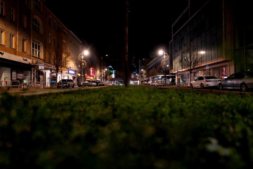 Schloßstraße Berlin-Steglitz at night 2021-01-07 19