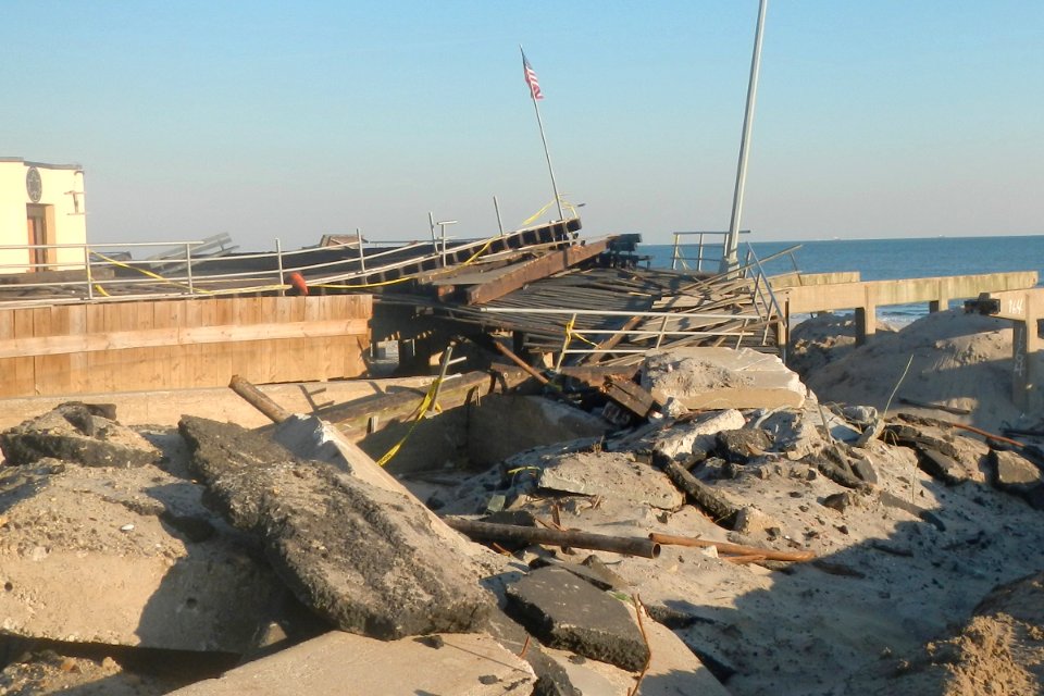 Smashed boardwalk end RB Sandy jeh