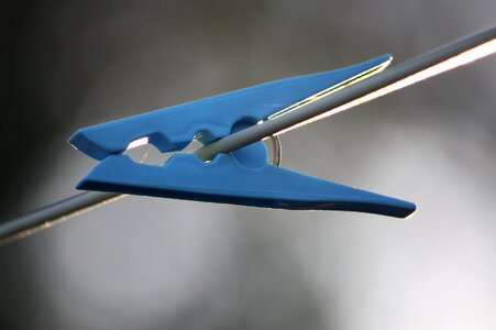 Blue clothespin clothes-peg