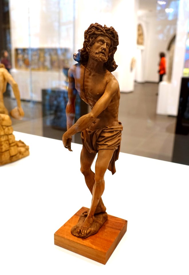Small Statue of the Flagellated Christ, Southern Germany, 1600-1650, boxwood - Museum Schnütgen - Cologne, Germany - DSC09830