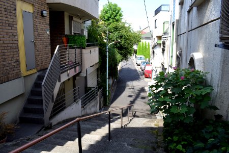 Small street and stairs in Minami Azabu photo