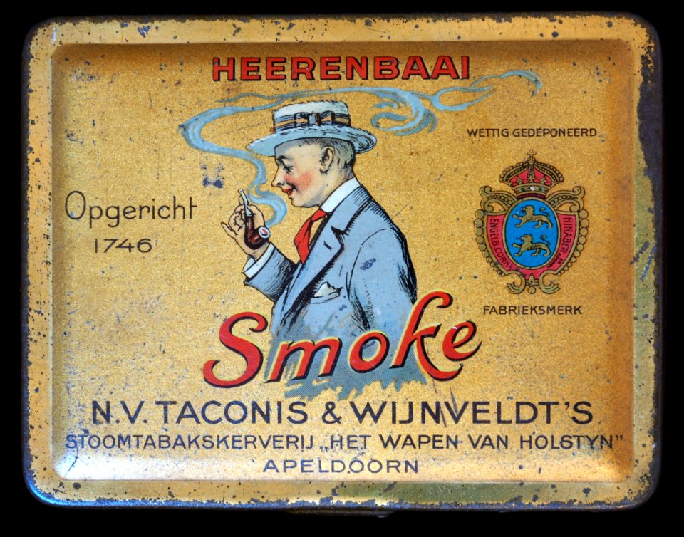 Smoke Heerenbaai, NV Taconis & Wijnveldts tabaksblikje