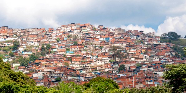 Slums in Caracas City, Venezuela