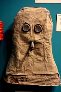 Smoke Helmet, England, World War I, flannel - Glenbow Museum - DSC00810
