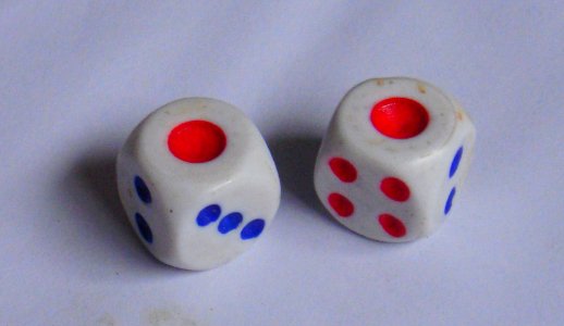 Snake eyes with Chinese dice