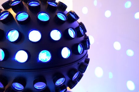 Spots led blue photo