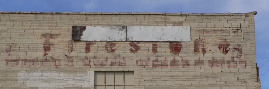 Smith Firestone (Amarillo) S wall ghost sign 1