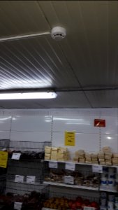 Smoke detector in cold storage (02) photo