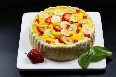 Gourmet cake fruit cake photo