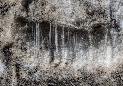 Snow melting in Quebec city, Canada