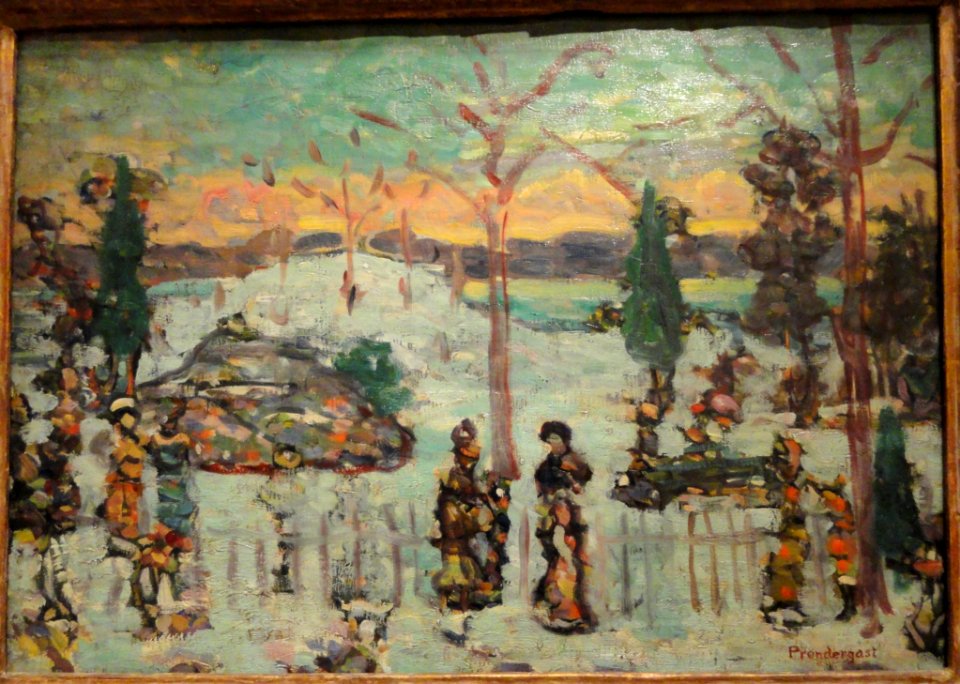 Snow in April, Maurice Prendergast, c. 1907 - Phillips Collection - DSC04950