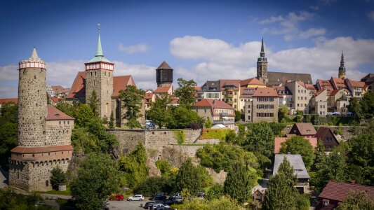 Historic center sky wall