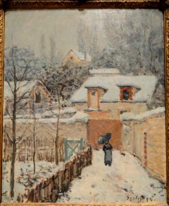 Snow at Louveciennes, Alfred Sisley, 1874 - Phillips Collection - DSC04785