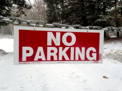 Snowy No Parking