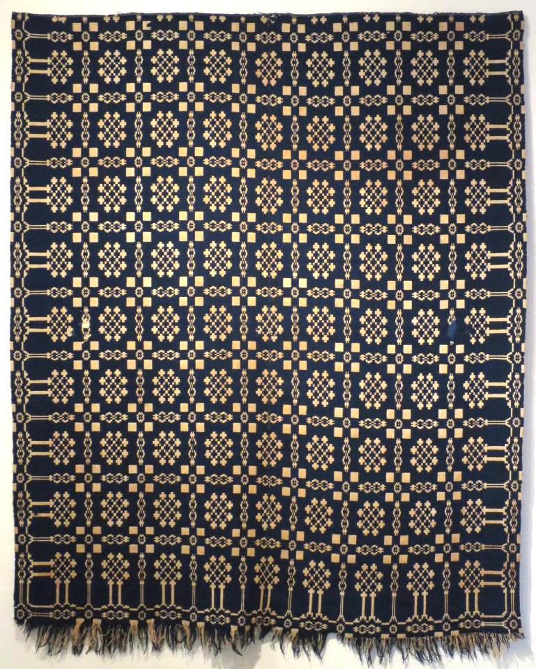 Snowball and Pine Tree coverlet, U.S.A., Honolulu Museum of Art 4372.1